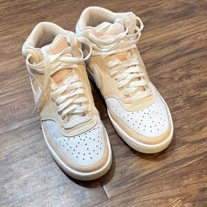 Nike Peach and White Athletic Shoes